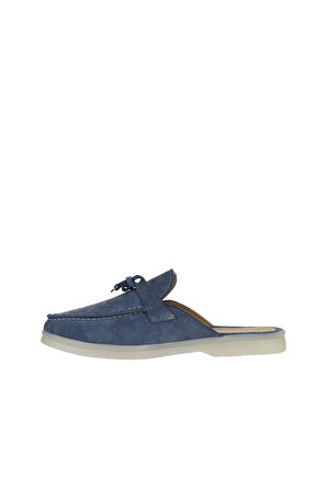 Bueno Shoes Mavi Süet Kadın Düz Terlik 05wt103