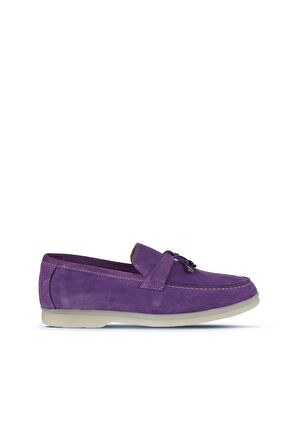 Bueno Shoes Mor Süet Kadın Loafer 05ws101