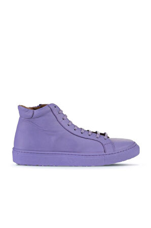 Bueno Shoes Lila Deri Kadın Düz Bot 01wz7700