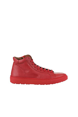 Bueno Shoes Kırmızı Deri Kadın Düz Bot 01wz7700