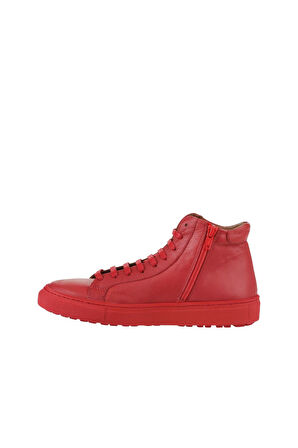 Bueno Shoes Kırmızı Deri Kadın Düz Bot 01wz7700