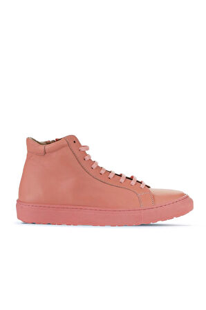 Bueno Shoes Pembe Deri Kadın Düz Bot 01wz7700
