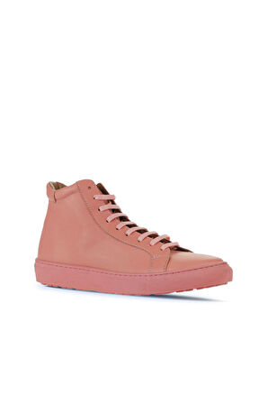 Bueno Shoes Pembe Deri Kadın Düz Bot 01wz7700