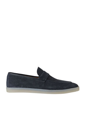 Bueno Shoes Yeşil Koyu Süet Erkek Loafer 11m22288