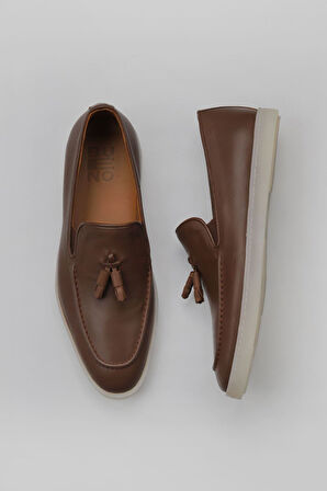 Bueno Shoes Taba Deri Erkek Loafer 11m22058