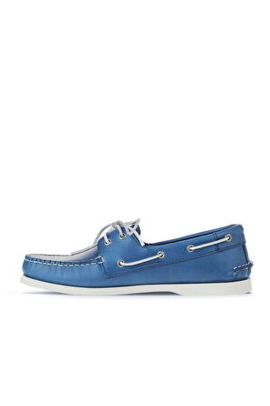 Bueno Shoes Mavi Açık Deri Erkek Loafer 11m23299