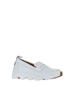 Bueno Shoes Beyaz Deri Kadın Günlük Ayakkabı 01wz2801