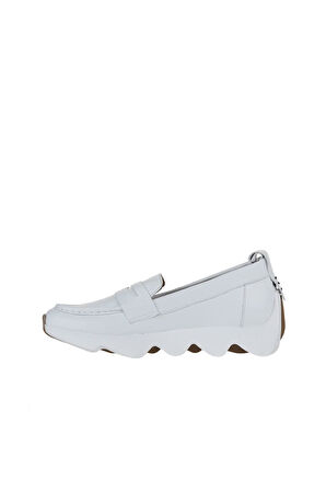 Bueno Shoes Beyaz Deri Kadın Günlük Ayakkabı 01wz2801