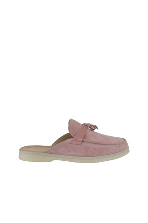 Bueno Shoes Pembe Süet Kadın Düz Terlik 05wt103