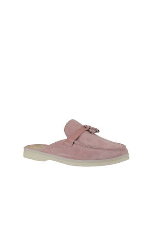 Bueno Shoes Pembe Süet Kadın Düz Terlik 05wt103