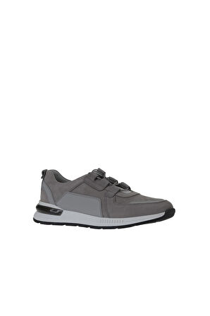 Bueno Shoes Gri Nubuk Baskılı Erkek Spor Ayakkabı 07m15816653
