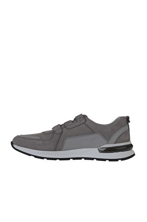 Bueno Shoes Gri Nubuk Baskılı Erkek Spor Ayakkabı 07m15816653