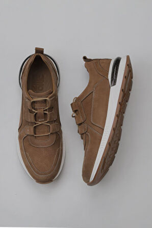 Bueno Shoes Karamel Nubuk Baskılı Erkek Spor Ayakkabı 07m15816653