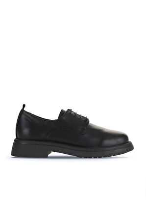 Bueno Shoes Siyah Deri Kadın Klasik Ayakkabı 01wz4006