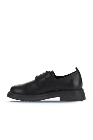 Bueno Shoes Siyah Deri Kadın Klasik Ayakkabı 01wz4006