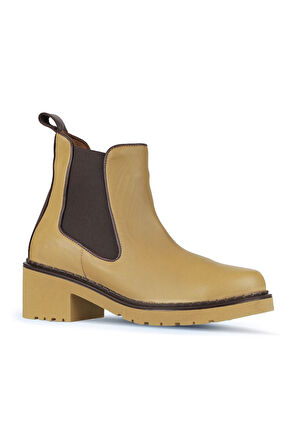 Bueno Shoes Tarçın Deri Kadın Topuklu Bot 01wz4402