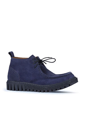 Bueno Shoes Lacivert Süet Kadın Düz Bot 01wz5206