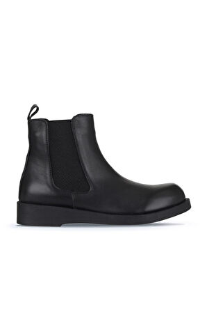 Bueno Shoes Siyah Deri Kadın Düz Bot 01wz8903