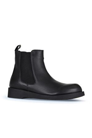 Bueno Shoes Siyah Deri Kadın Düz Bot 01wz8903