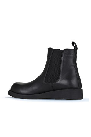 Bueno Shoes Siyah Deri Kadın Düz Bot 01wz8903