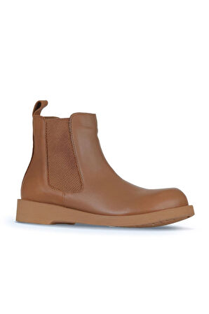 Bueno Shoes Taba Deri Kadın Düz Bot 01wz8903