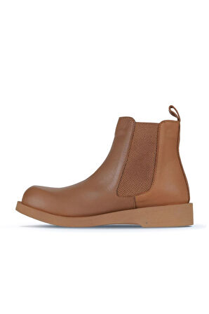Bueno Shoes Taba Deri Kadın Düz Bot 01wz8903