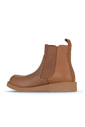 Bueno Shoes Taba Deri Kadın Düz Bot 01wz8903