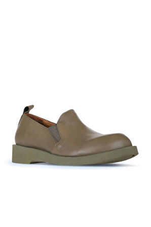 Bueno Shoes Haki Deri Kadın Klasik Ayakkabı 01wz8905