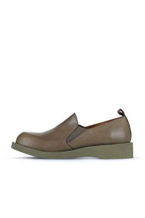 Bueno Shoes Haki Deri Kadın Klasik Ayakkabı 01wz8905