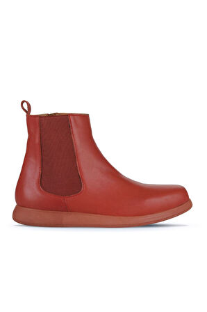 Bueno Shoes Kiremit Deri Kadın Düz Bot 01wz4204