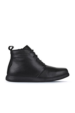 Bueno Shoes Siyah Deri Kadın Düz Bot 01wz4210