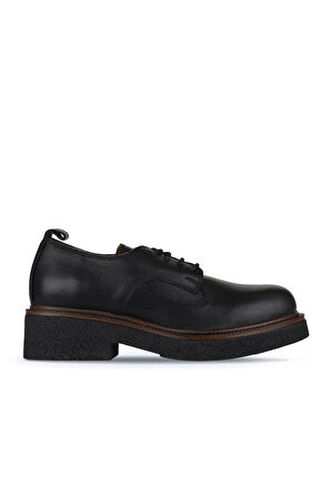 Bueno Shoes Siyah Deri Kadın Klasik Ayakkabı 01wz4301