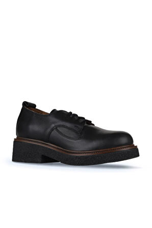Bueno Shoes Siyah Deri Kadın Klasik Ayakkabı 01wz4301