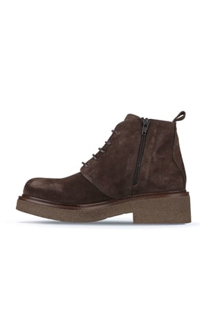 Bueno Shoes Kahverengi Süet Kadın Topuklu Bot 01wz4304