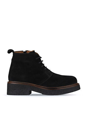 Bueno Shoes Siyah Süet Kadın Topuklu Bot 01wz4304