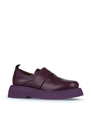 Bueno Shoes Mor Deri Kadın Klasik Ayakkabı 01wz6404