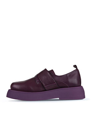 Bueno Shoes Mor Deri Kadın Klasik Ayakkabı 01wz6404