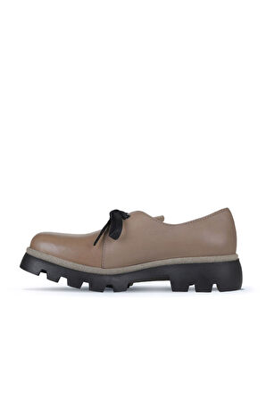 Bueno Shoes Gri Deri Kadın Klasik Ayakkabı 01wz6502