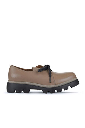 Bueno Shoes Gri Deri Kadın Klasik Ayakkabı 01wz6502