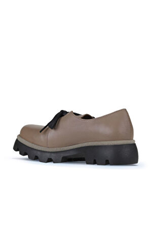 Bueno Shoes Gri Deri Kadın Klasik Ayakkabı 01wz6502