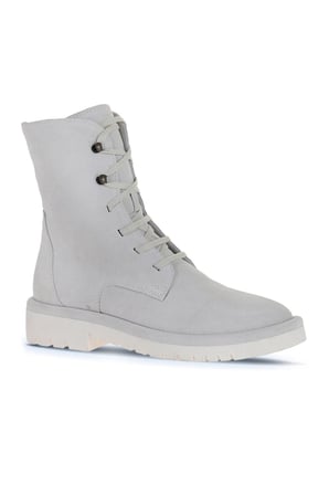 Bueno Shoes Beyaz Süet Kadın Düz Bot 01wz6701