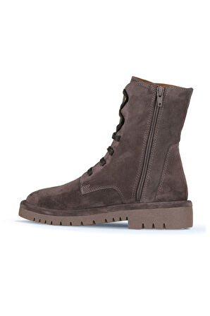 Bueno Shoes Vizon Süet Kadın Düz Bot 01wz6701