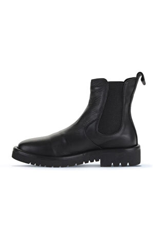 Bueno Shoes Siyah Deri Kadın Düz Bot 01wz6702