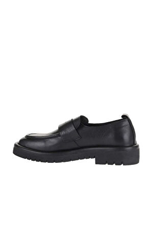 Bueno Shoes Siyah Deri Kadın Loafer 01wz6703