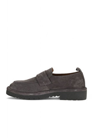 Bueno Shoes Gri Süet Kadın Loafer 01wz6703