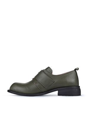 Bueno Shoes Yeşil Deri Kadın Klasik Ayakkabı 01wz6802