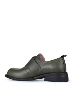 Bueno Shoes Yeşil Deri Kadın Klasik Ayakkabı 01wz6802