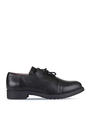 Bueno Shoes Siyah Deri Kadın Klasik Ayakkabı 01wz7300