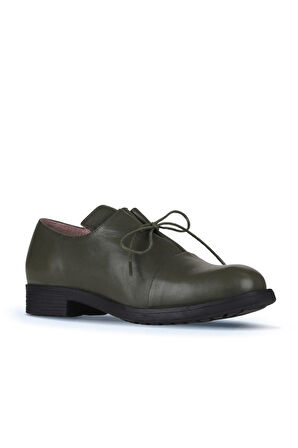 Bueno Shoes Yeşil Deri Kadın Klasik Ayakkabı 01wz7300