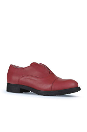 Bueno Shoes Bordo Deri Kadın Klasik Ayakkabı 01wz7301